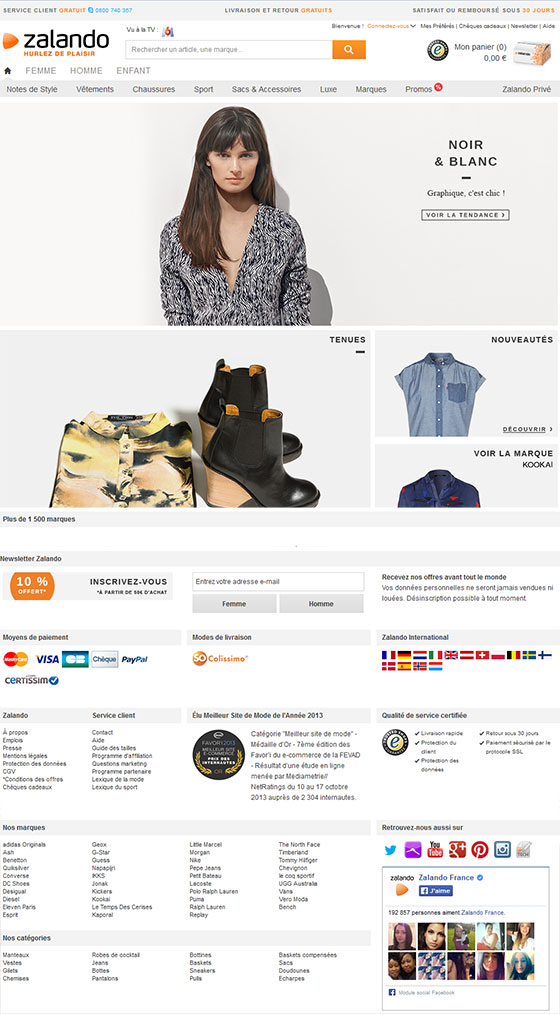 Zalando e-commerce Magento