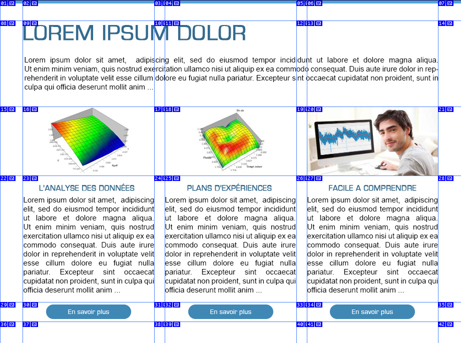 crer un email html, tranches d'aprés les repères